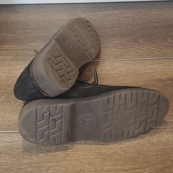 Mephisto Sherpas Mens 8.5 Black Nubuck Leather Wingtip Derby Shoe Made In France - Picture 7 of 8